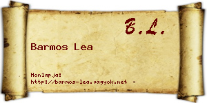 Barmos Lea névjegykártya